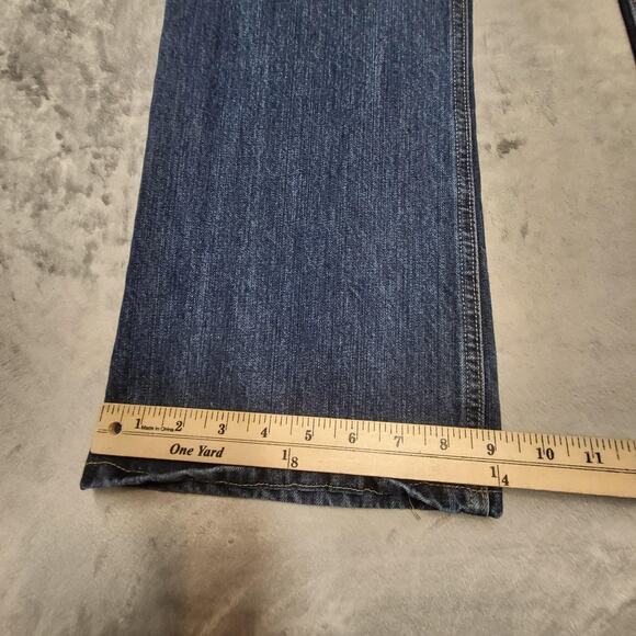 All American Clothing Jeans Mens 35x32 Made USA AAREV 3913 Denim Relaxed Fit - Picture 4 of 8